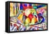 still life from colours,2017-Alex Caminker-Framed Stretched Canvas