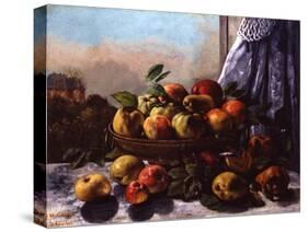 Still Life: Fruit, 1871-Gustave Courbet-Stretched Canvas