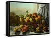 Still Life, Fruit, 1871-Gustave Courbet-Framed Stretched Canvas