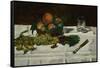 Still Life: Fruit on a Table, 1864-Edouard Manet-Framed Stretched Canvas