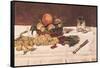 Still Life: Fruit on a Table, 1864-Edouard Manet-Framed Stretched Canvas