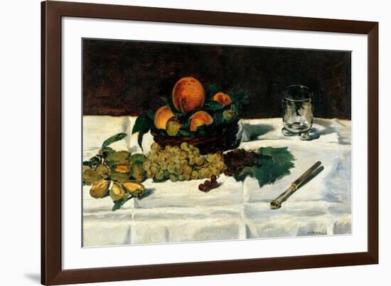 Still Life Fruit on a Table-Edouard Manet-Framed Premium Giclee Print