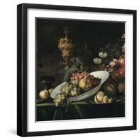 Still Life: Fruit Piece with a Covered Gilt Goblet-Willem Kalf-Framed Giclee Print