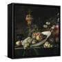 Still Life: Fruit Piece with a Covered Gilt Goblet-Willem Kalf-Framed Stretched Canvas