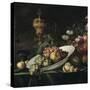 Still Life: Fruit Piece with a Covered Gilt Goblet-Willem Kalf-Stretched Canvas