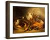 Still Life, Game and Hanging Snipe with Goldfish in a Bowl-Benjamin Blake-Framed Giclee Print