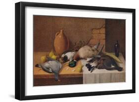 Still Life Game Birds, c1895-William Cruikshank-Framed Premium Giclee Print