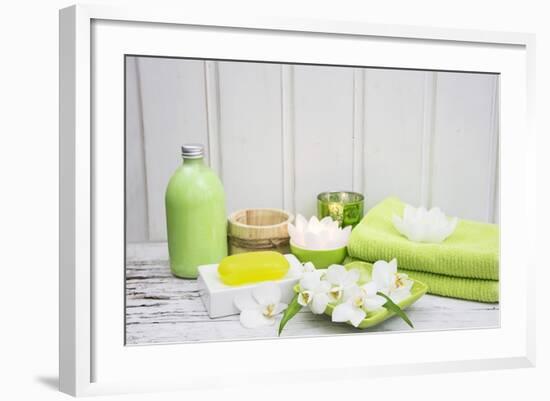 Still Life, Green, Fountainness, Bath-Andrea Haase-Framed Photographic Print