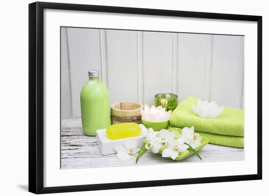 Still Life, Green, Fountainness, Bath-Andrea Haase-Framed Photographic Print