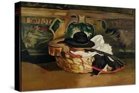 Still Life: Guitar and Sombrero, 1862-Edouard Manet-Stretched Canvas