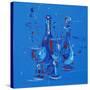 Still Life in Blue, 2005-Penny Warden-Stretched Canvas