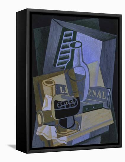 Still Life in Front of a Window, 1922-Juan Gris-Framed Stretched Canvas