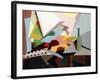 Still-Life in Front of a Window (Nature Morte Devant Une Fenetre), Ca. 1922-Georges Valmier-Framed Giclee Print