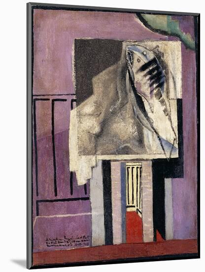 Still Life in Front of Balcony; Nature Morte Devant Le Balcon, 1929-Louis Marcoussis-Mounted Giclee Print