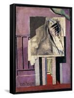 Still Life in Front of Balcony; Nature Morte Devant Le Balcon, 1929-Louis Marcoussis-Framed Stretched Canvas