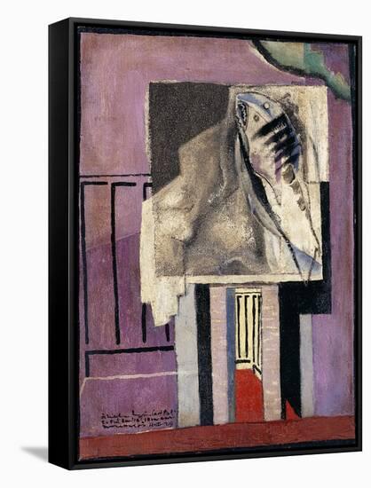 Still Life in Front of Balcony; Nature Morte Devant Le Balcon, 1929-Louis Marcoussis-Framed Stretched Canvas