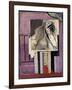 Still Life in Front of Balcony; Nature Morte Devant Le Balcon, 1929-Louis Marcoussis-Framed Giclee Print