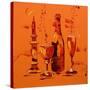 Still Life in Orange, 2005-Penny Warden-Stretched Canvas