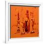 Still Life in Orange, 2005-Penny Warden-Framed Giclee Print