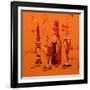 Still Life in Orange, 2005-Penny Warden-Framed Giclee Print