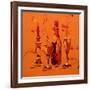 Still Life in Orange, 2005-Penny Warden-Framed Giclee Print