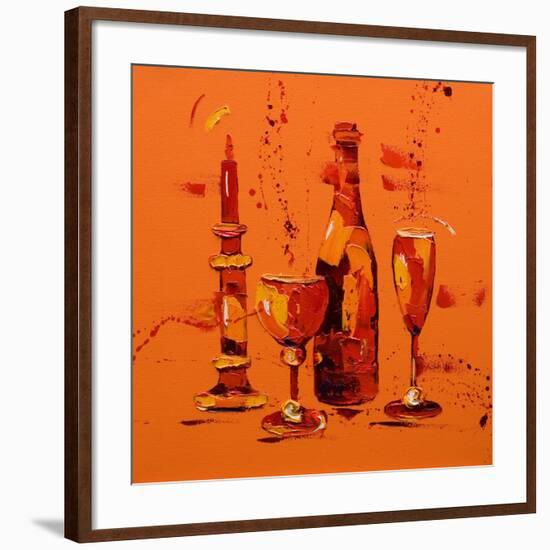 Still Life in Orange, 2005-Penny Warden-Framed Giclee Print