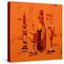 Still Life in Orange, 2005-Penny Warden-Stretched Canvas