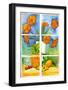 Still Life in Orange-P^ Sonja-Framed Art Print