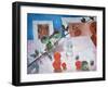 Still Life in Pink, 1918-Kuz'ma Petrov-Vodkin-Framed Giclee Print