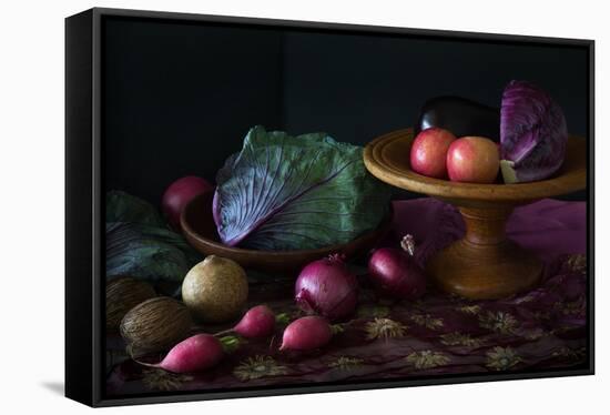 Still Life in Purple-Jacqueline Hammer-Framed Stretched Canvas