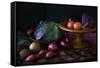 Still Life in Purple-Jacqueline Hammer-Framed Stretched Canvas