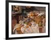 Still life in the Basket-Paul Cézanne-Framed Art Print