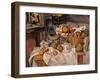 Still life in the Basket-Paul Cézanne-Framed Art Print