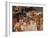 Still life in the Basket-Paul Cézanne-Framed Art Print