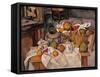 Still life in the Basket-Paul Cézanne-Framed Stretched Canvas