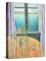 Still Life in Window with Camellia, 2012-Ruth Addinall-Stretched Canvas