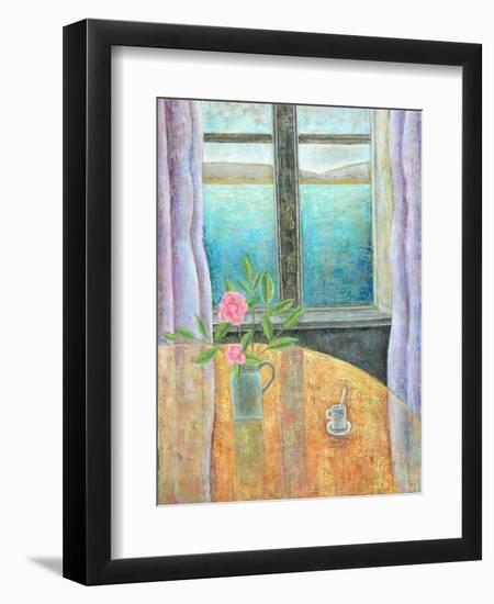 Still Life in Window with Camellia, 2012-Ruth Addinall-Framed Giclee Print