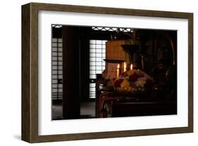 Still Life Inside of Japanese Temple-Ryuji Adachi-Framed Art Print