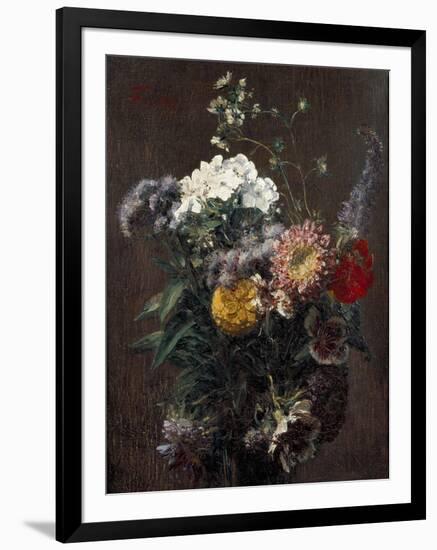 Still Life: Mixed Flowers-Ignace Henri Jean Fantin-Latour-Framed Giclee Print