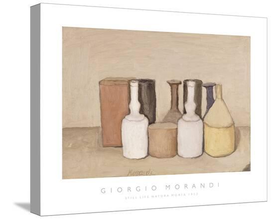Still Life; Natura Morta, 1953-Giorgio Morandi-Stretched Canvas