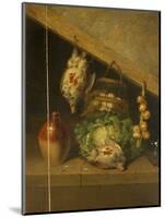 Still Life of a Hanging Bird, a Jar and a Cabbage-Benjamin Blake-Mounted Giclee Print