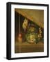 Still Life of a Hanging Bird, a Jar and a Cabbage-Benjamin Blake-Framed Giclee Print