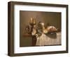 Still Life of a Roemer, an Overturned Silver Tazza, a Flute and a Ham, 1643-Willem Claesz. Heda-Framed Giclee Print