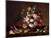 Still Life of a Vase of Flowers with Shells-Balthasar van der Ast-Mounted Giclee Print