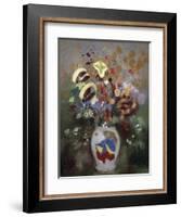 Still Life of a Vase of Flowers-Odilon Redon-Framed Giclee Print