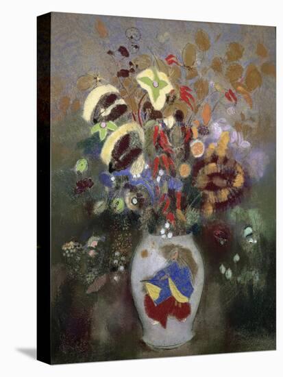 Still Life of a Vase of Flowers-Odilon Redon-Stretched Canvas