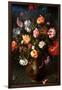 Still Life of a Vase with Flowers-Jacob Gossamer-Framed Art Print