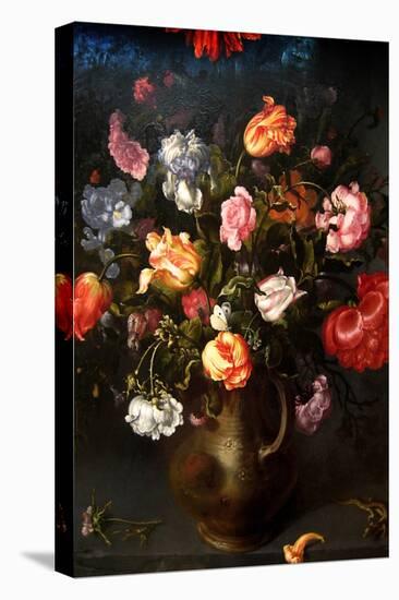 Still Life of a Vase with Flowers-Jacob Gossamer-Stretched Canvas