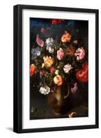 Still Life of a Vase with Flowers-Jacob Gossamer-Framed Art Print