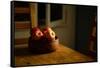 Still life of a wooden bowl full of apples-Panoramic Images-Framed Stretched Canvas